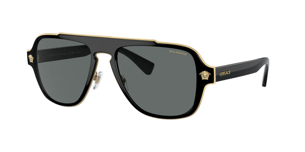 Versace 0VE2199 100281 56 Black/ Dark Grey