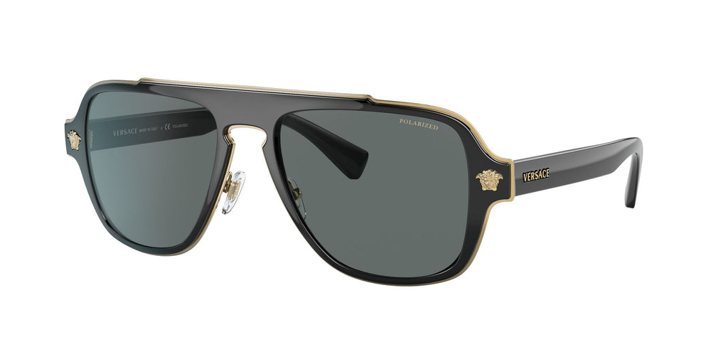 Versace 0VE2199 100281 56 Black/ Dark Grey
