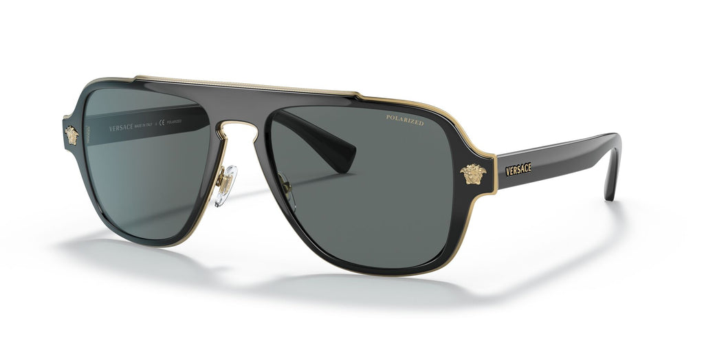 Versace 0VE2199 100281 56 Black/ Dark Grey