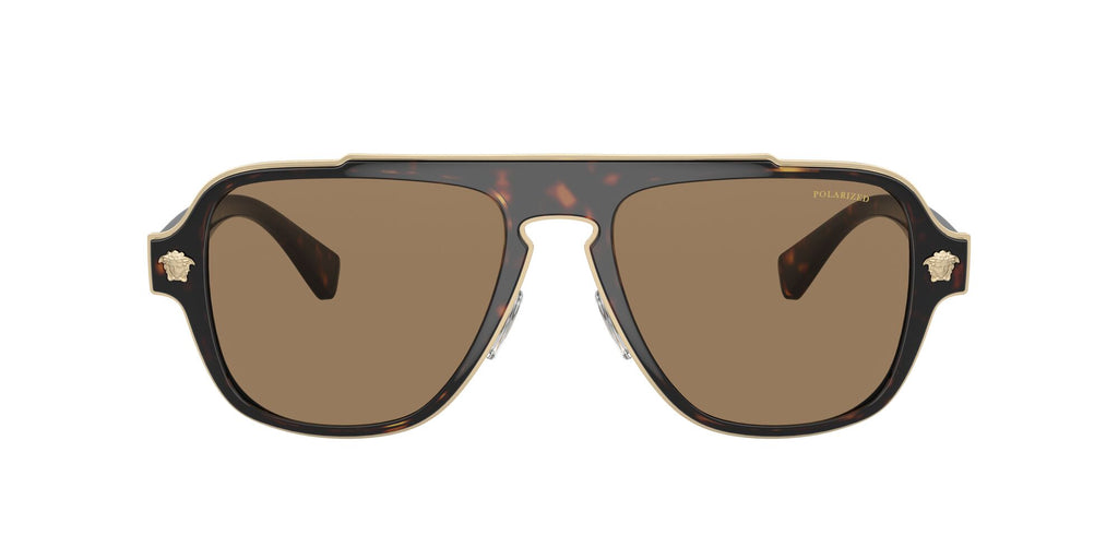 Versace 0VE2199 1252LA 56 Havana/ Orange 56 / Polycarbonate / Metal / Nylon