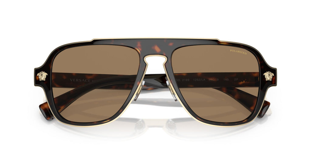 Versace 0VE2199 1252LA 56 Havana/ Orange 56 / Polycarbonate / Metal / Nylon