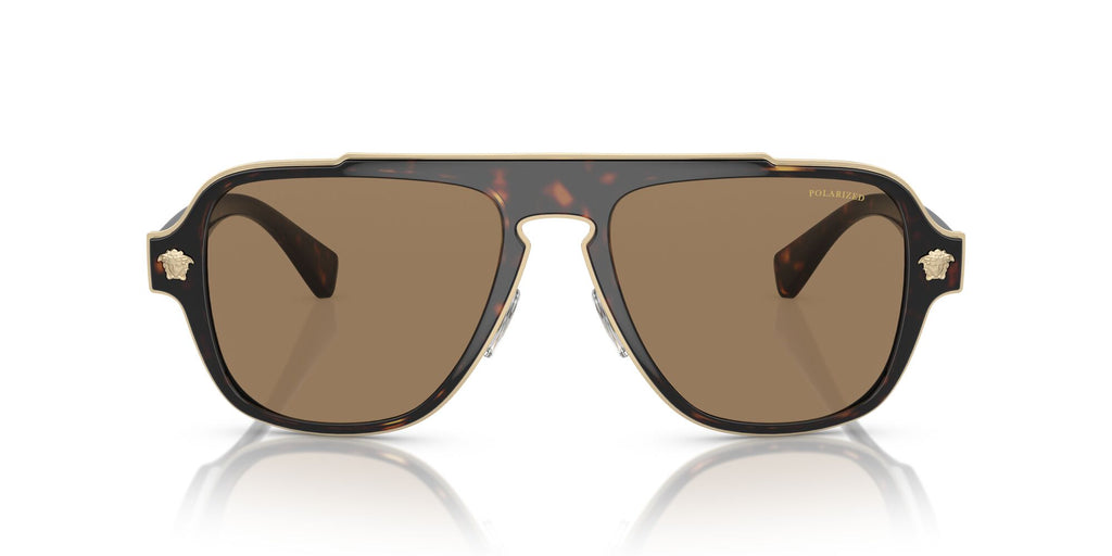 Versace 0VE2199 1252LA 56 Havana/ Orange 56 / Polycarbonate / Metal / Nylon