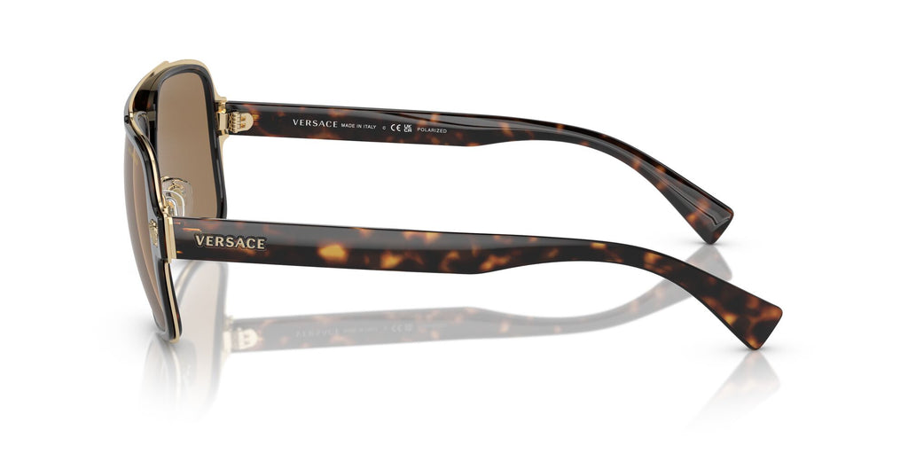 Versace 0VE2199 1252LA 56 Havana/ Orange 56 / Polycarbonate / Metal / Nylon