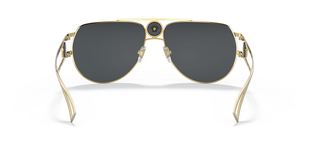 Versace 0VE2225 100287 60 Gold/ Grey 60 / Polycarbonate / Metal / Metal