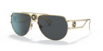 Versace 0VE2225 100287 60 Gold/ Grey 60 / Polycarbonate / Metal / Metal