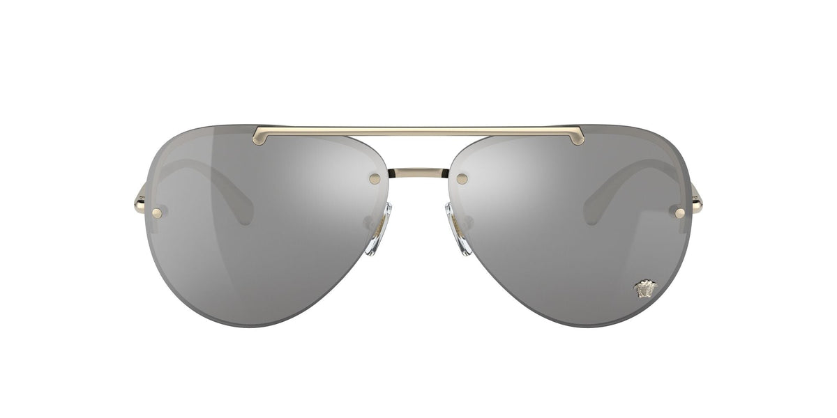 Versace 0VE2231 12526G 60 Pale Gold/ Light Grey Mirror Silver