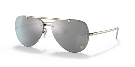 Versace 0VE2231 12526G 60 Pale Gold/ Light Grey Mirror Silver 60 / Polyamide / Metal / Metal