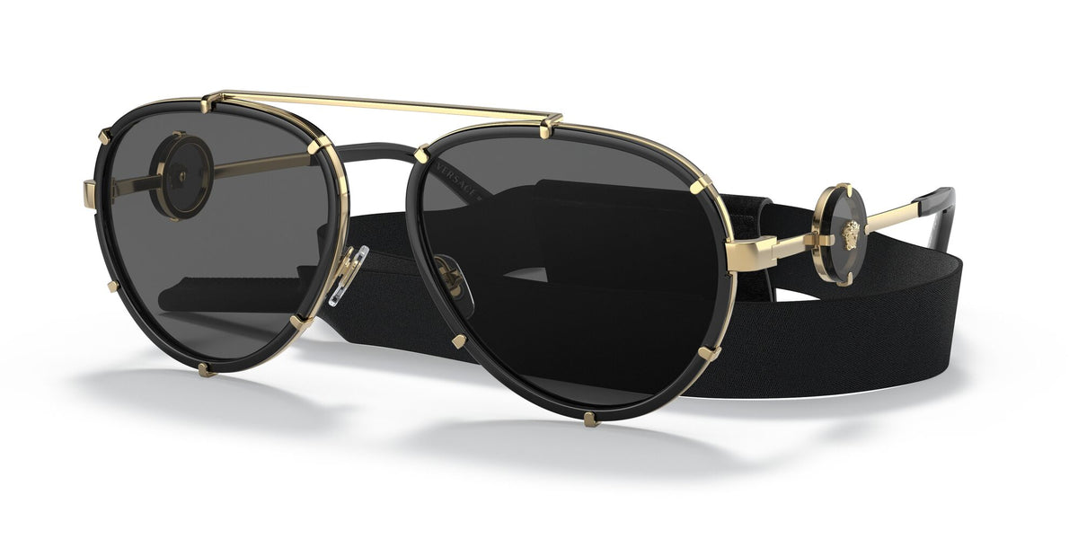 Versace 0VE2232 143887 61 Black/ Dark Grey 61 / Polyamide / Metal / Metal