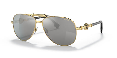 Versace 0VE2236 1002Z3 59 Gold/ Polarized Grey Mirror Silver 59 / Polycarbonate / Metal / Metal