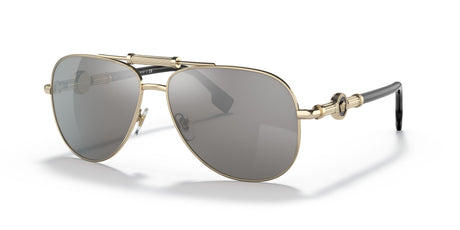 VE 2236 Versace  Pale Gold / Light Grey Mirror Silver 59 59 / Polycarbonate / Metal / Metal