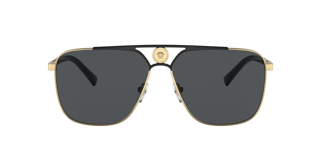 Versace 0VE2238 143687 61 Gold/Matte Black/ Dark Grey 61 / Polycarbonate / Metal / Metal