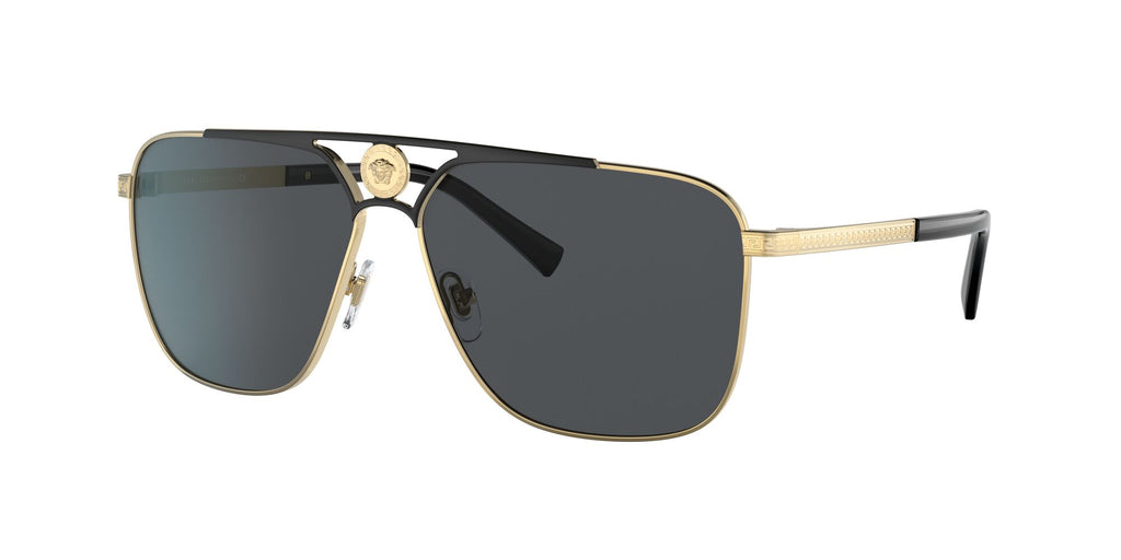 Versace 0VE2238 143687 61 Gold/Matte Black/ Dark Grey 61 / Polycarbonate / Metal / Metal