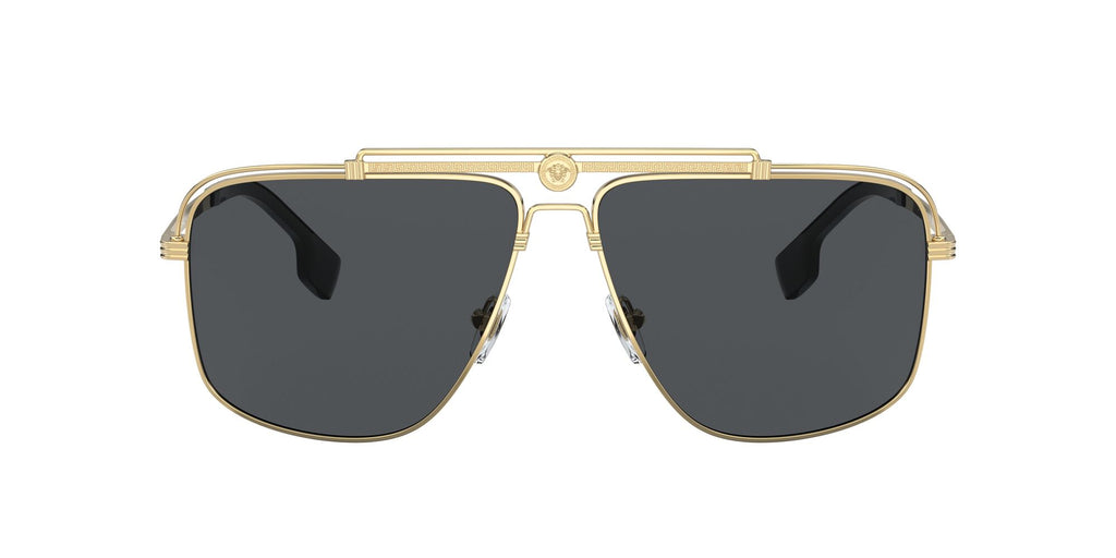 Versace 0VE2242 100287 61 Gold/ Dark Grey 61 / Polycarbonate / Metal / Metal