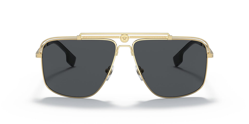 Versace 0VE2242 100287 61 Gold/ Dark Grey 61 / Polycarbonate / Metal / Metal