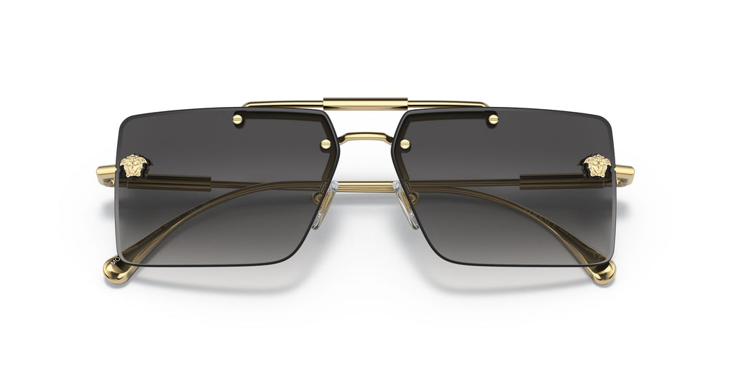 Versace 0VE2245 10028G 60 Gold/ Grey Gradient 60 / Polyamide / Metal / Metal