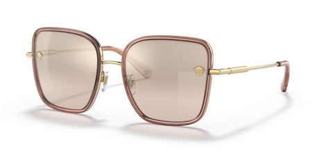 Versace 0VE2247D 14837I 57 Transparent Pink/ Light Brown Mirror Grad Gold 57 / Polyamide / Steel / Metal