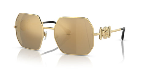 Versace 0VE2248 10027P 58 Gold/ Brown Mirror Gold 58 / Polycarbonate / Metal / Metal