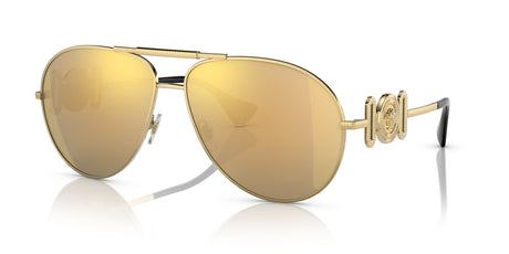 Versace 0VE2249 10027P 65 Gold/ Brown Mirror Gold 65 / Polycarbonate / Metal / Metal