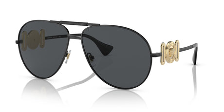 Versace 0VE2249 126187 65 Matte Black/ Dark Grey 65 / Polycarbonate / Metal / Metal