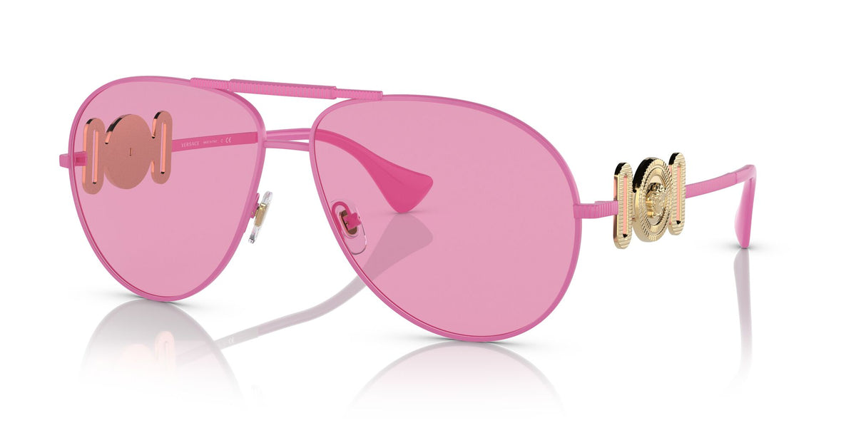 VE 2249 Versace  Matte Pink / Fuchsia 65 65 / Polycarbonate / Metal / Metal
