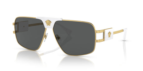 Versace 0VE2251 White Gold / Dark Grey #1471/87 Size: 63 (Category 3N)