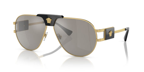 Versace 0VE2252 10026G 63 Gold/ Light Grey Mirror Silver
