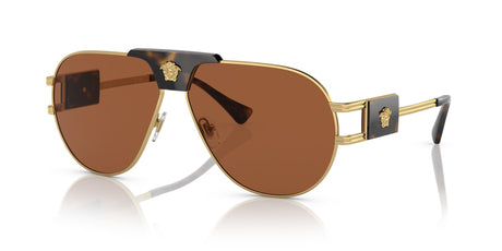 Versace 0VE2252 147073 63 Gold/ Dark Brown 63 / Polyamide / Steel / Metal
