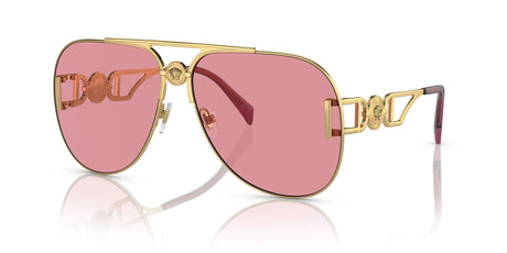 Versace 0VE2255 1002A4 63 Gold/ Pink Mirror Internal Silver 63 / Polyamide / Metal / Metal