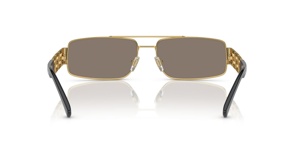 Versace 0VE2257 10025A 60 Gold/ Light Brown Mirror Dark Gold 60 / Polycarbonate / Metal / Metal