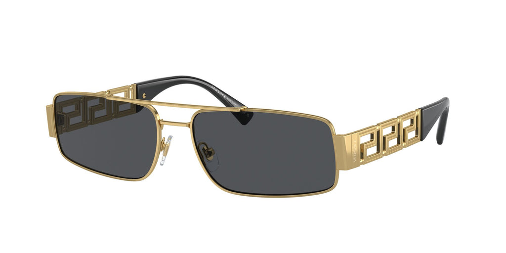 Versace 0VE2257 100287 60 Gold/ Dark Grey 60 / Polycarbonate / Metal / Metal