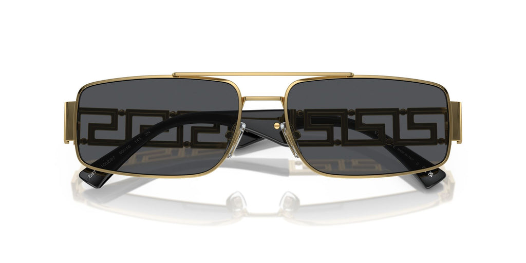 Versace 0VE2257 100287 60 Gold/ Dark Grey 60 / Polycarbonate / Metal / Metal