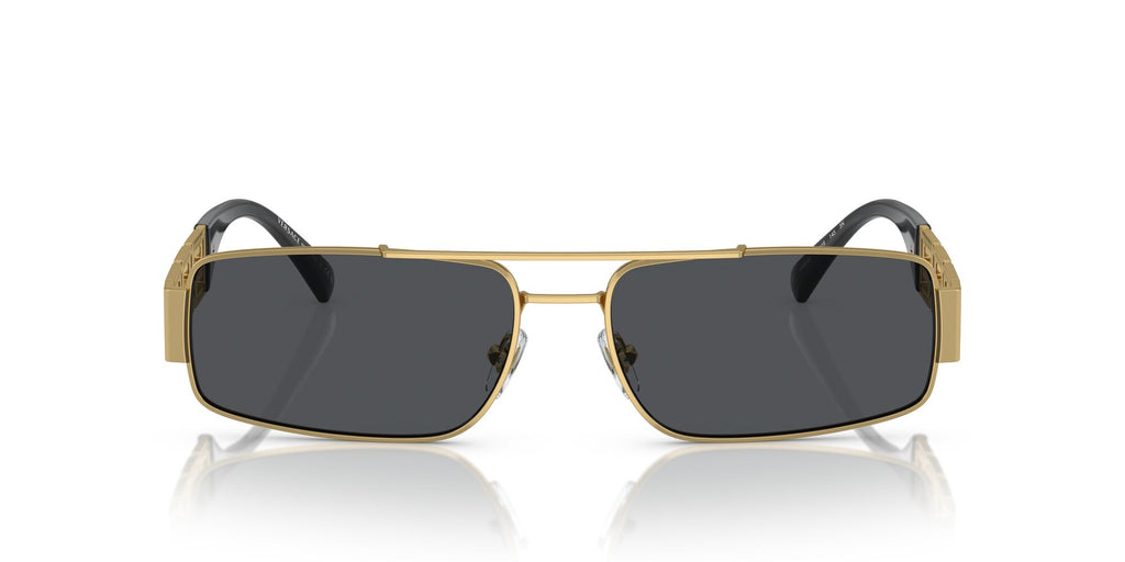 Versace 0VE2257 100287 60 Gold/ Dark Grey 60 / Polycarbonate / Metal / Metal