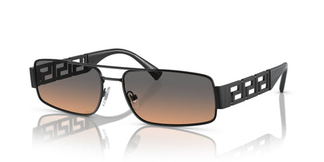 Versace 0VE2257 126118 60 Matte Black/ Orange Gradient Light Grey 60 / Polycarbonate / Metal / Metal
