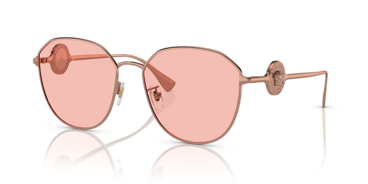 Versace 0VE2259D 1412/5 58 Rose Gold/ Light Pink 58 / Polyamide / Steel / Metal