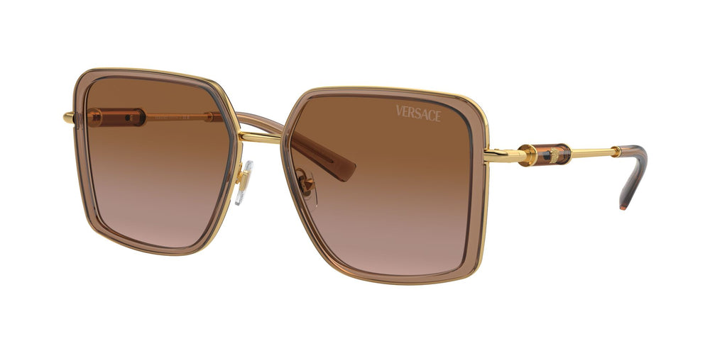 Versace 0VE2261 100213 56 Brown Transparent/ Brown Gradient 56 / Polycarbonate / Steel / Metal