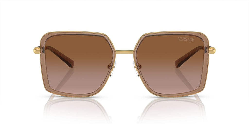 Versace 0VE2261 100213 56 Brown Transparent/ Brown Gradient 56 / Polycarbonate / Steel / Metal