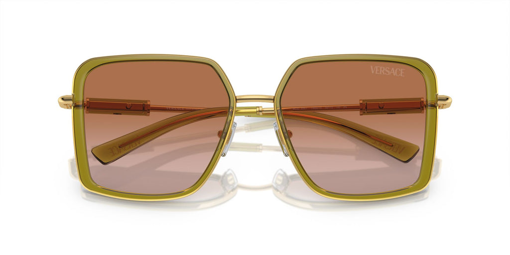 Versace 0VE2261 150913 56 Green Transparent/ Brown Gradient 56 / Polycarbonate / Steel / Metal