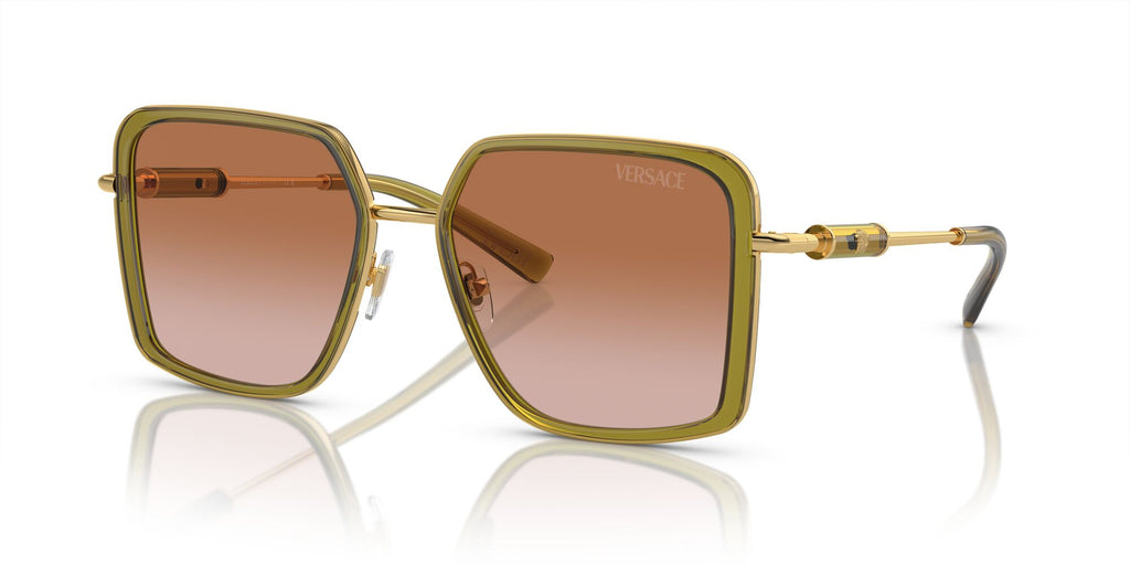 Versace 0VE2261 150913 56 Green Transparent/ Brown Gradient 56 / Polycarbonate / Steel / Metal