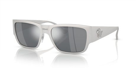 Versace 0VE2262 12666G 56 Silver/ Light Grey Mirror Black 56 / Polycarbonate / Metal / Metal