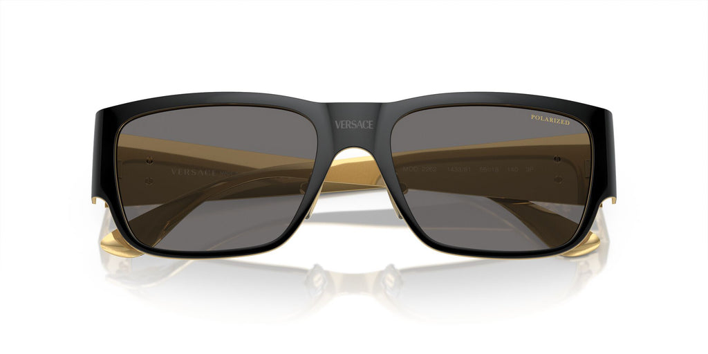 Versace 0VE2262 143381 56 Black/ Dark Grey Polarized 56 / Cr39 / Metal / Metal