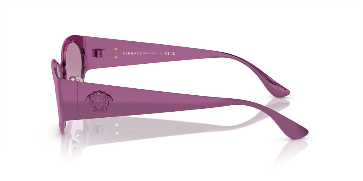 Versace 0VE2263 1503AK 56 Metallic Fuxia/ Dark Violet Mirror Silver Int 56 / Polycarbonate / Metal / Metal