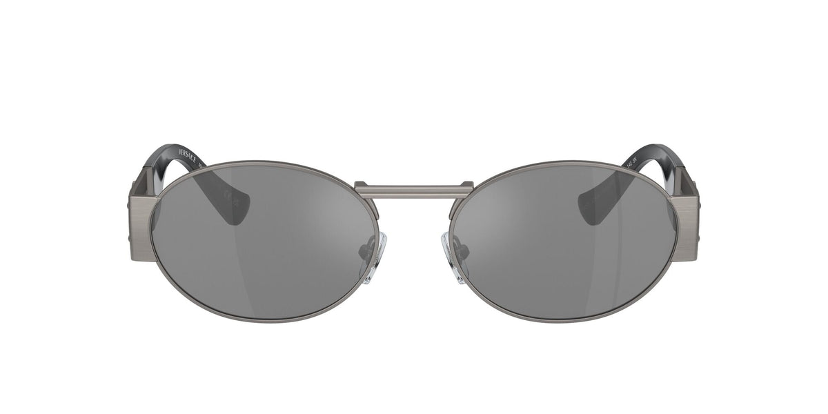 Versace 0VE2264 10016G 56 Matte Gunmetal/ Grey Mirror Silver