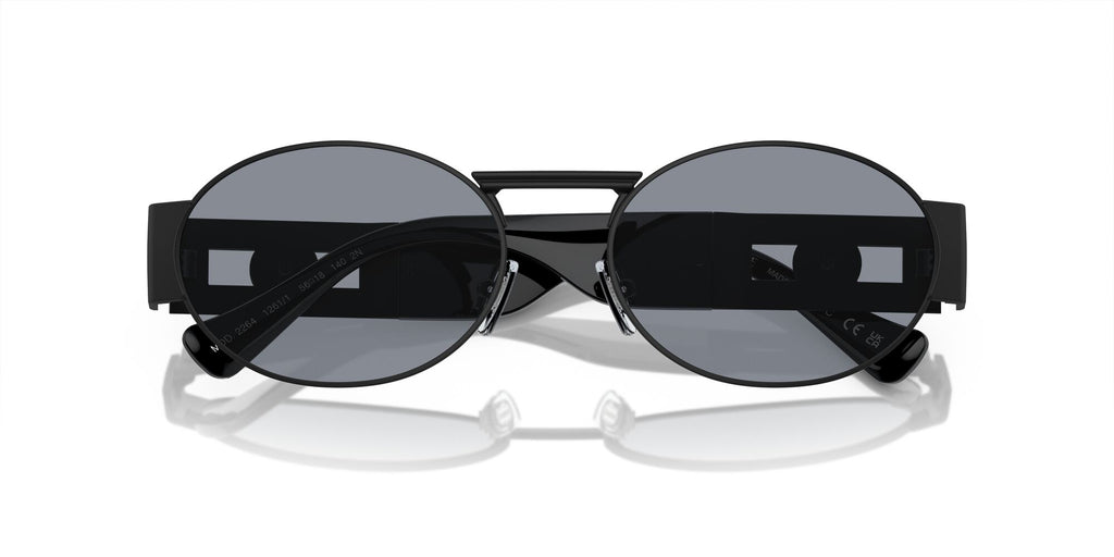 Versace 0VE2264 1261/1 56 Matte Black/ Grey 56 / Polyamide / Steel / Metal