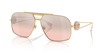 Versace 0VE2269 10027E 62 Gold/ Light Pink Mirror Gradient Silver