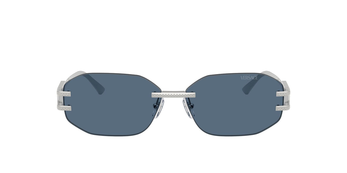 Versace 0VE2274 100080 58 Silver/ Dark Blue