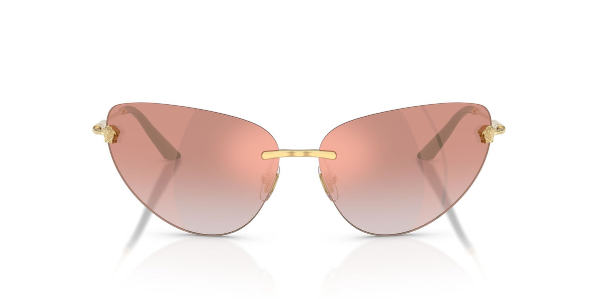 Versace 0VE2281 10026F 64 Gold/ Pink Gradient Pink Mirror