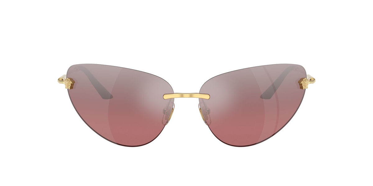 Versace 0VE2281 10027E 64 Gold/ Pink Mirror Silver Gradient