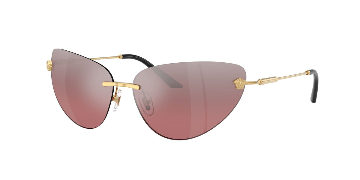 Versace 0VE2281 10027E 64 Gold/ Pink Mirror Silver Gradient