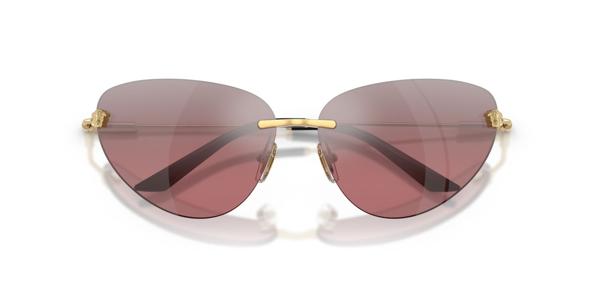 Versace 0VE2281 10027E 64 Gold/ Pink Mirror Silver Gradient