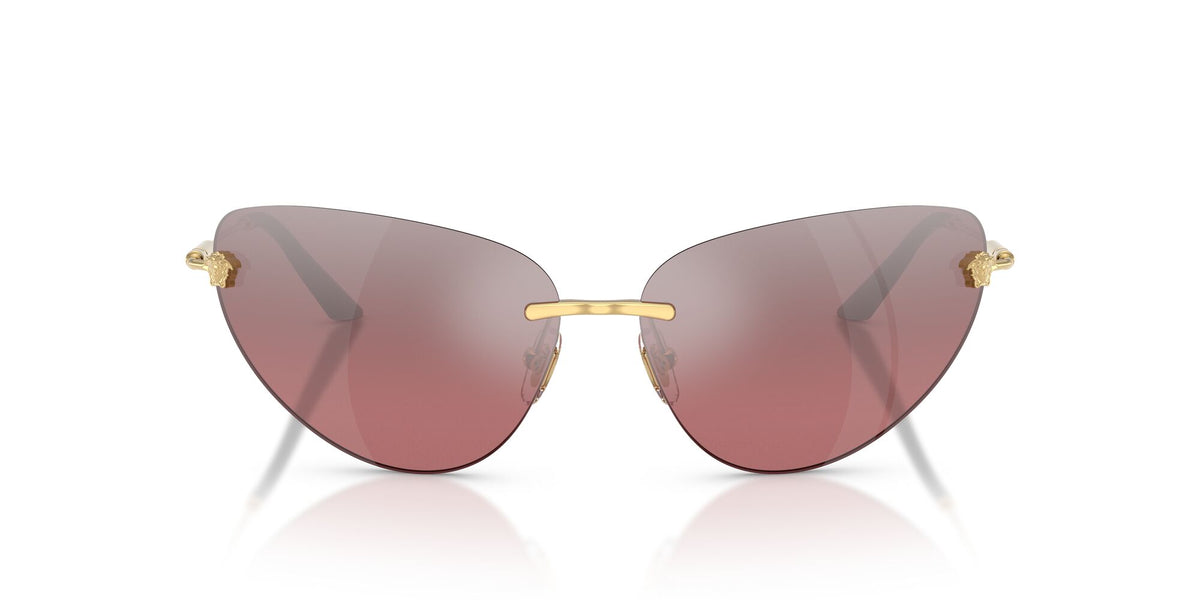 Versace 0VE2281 10027E 64 Gold/ Pink Mirror Silver Gradient